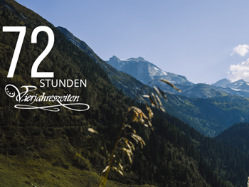 View of the Hintertux mountain world in the sunshine.